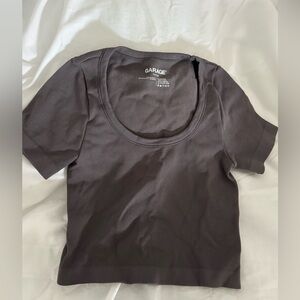 Garage scoop neck top